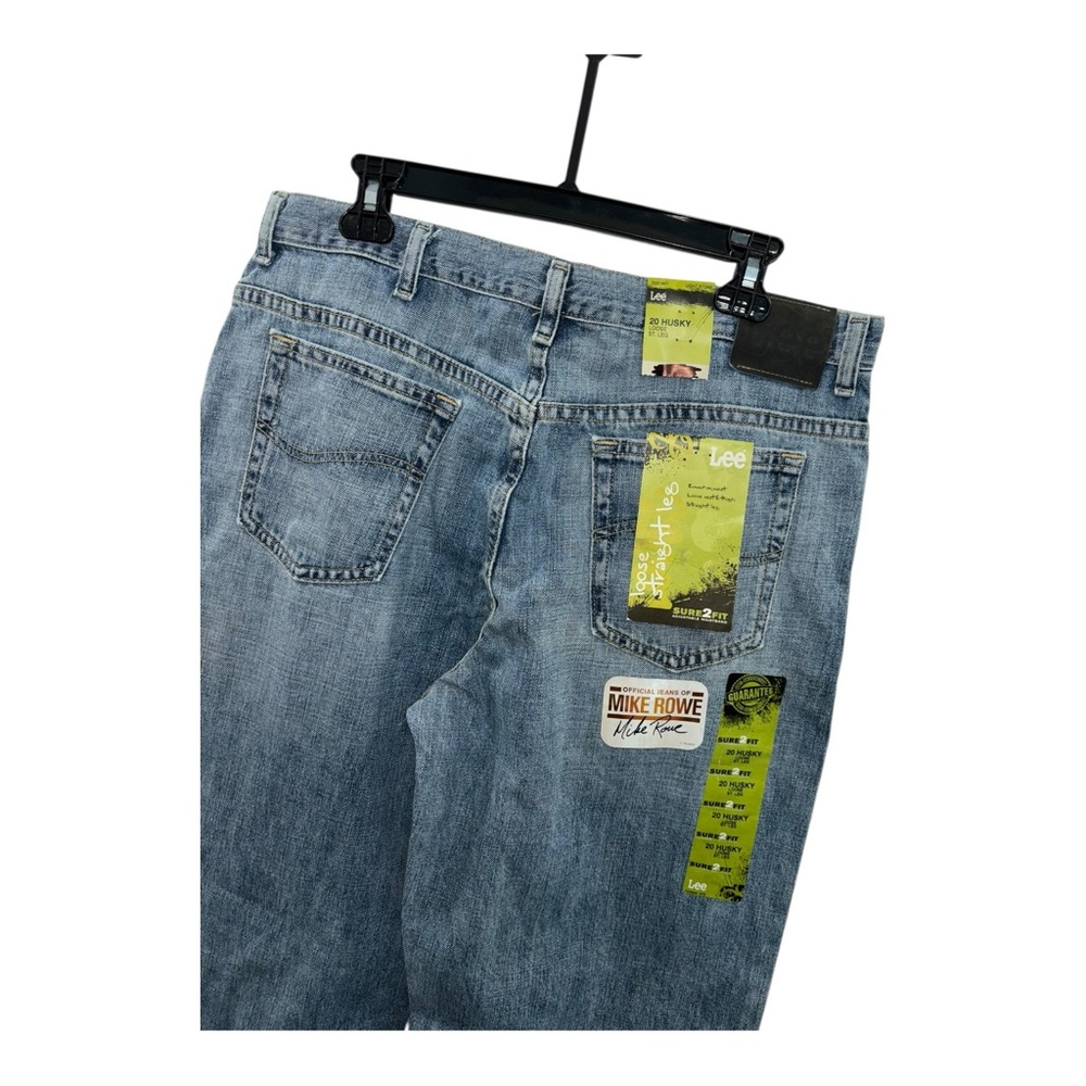 NWT Lee‎ Sure Fit 20 Husky Boys Jeans Relaxed Straight Leg 30 Inseam Mike Rowe